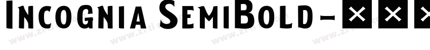 Incognia SemiBold字体转换